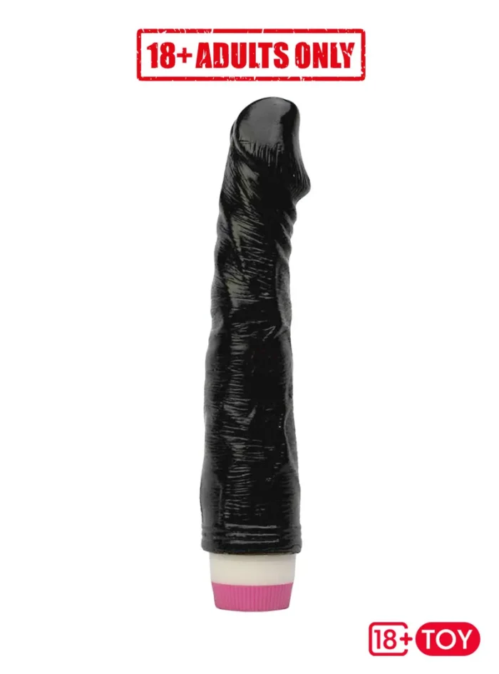 Natural Black Dildo | Silicone Vibrating Dildo EPTVD-004