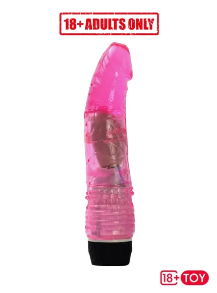 Long Tough Jelly Vibrating Dildo Toy